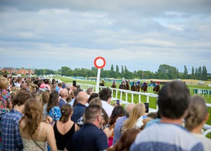 Premier Enclosure at Newbury Racecourse Finishing Post