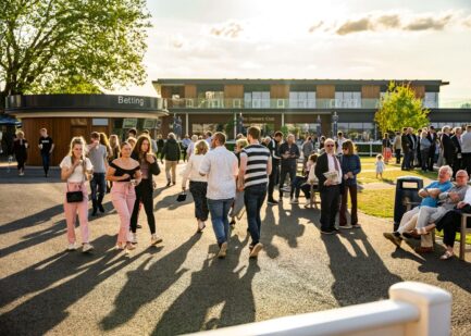 Premier Enclosure at Newbury Racecourse Parade Ring Area