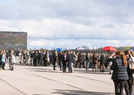 Grandstand Enclosure at Newbury Racecourse Bookies