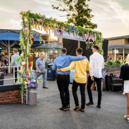 Racegoers at Summer Evening Series