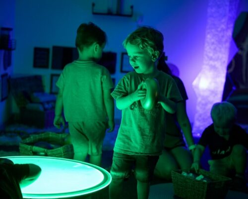 Sensory Room Young Boy at The Rocking Horse Nursery