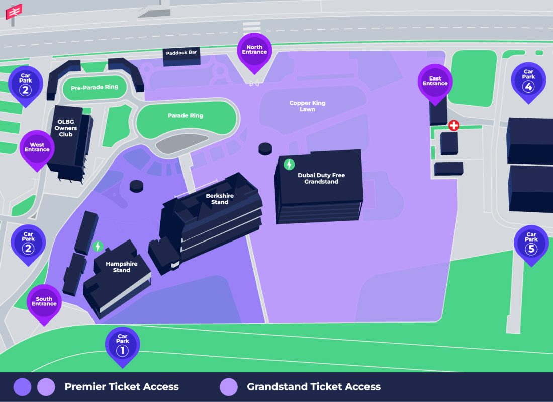 Newbury Racecourse Map