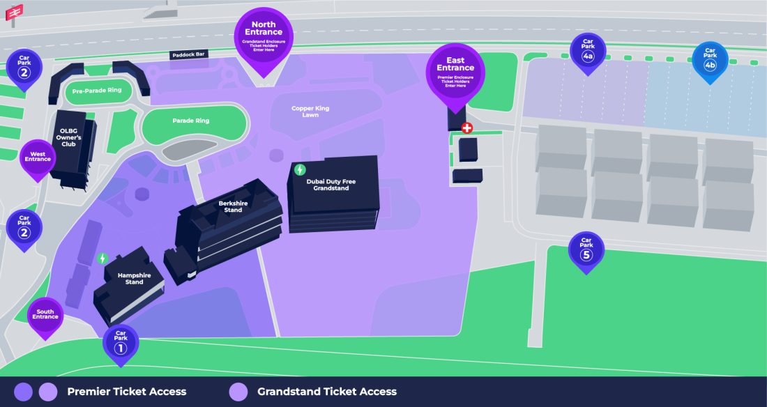 Newbury Racecourse Map